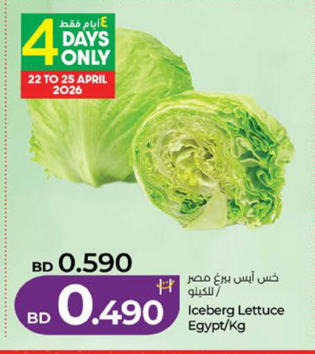 Lettuce from Egypt available at LuLu Hypermarket in Bahrain