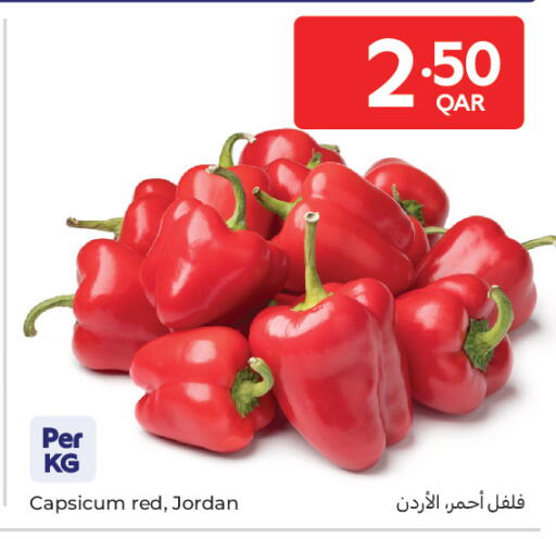 Capsicum from Jordan available at Carrefour in Qatar - Al Rayyan