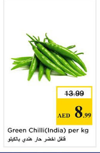 Green chilli from India available at Nesto Hypermarket in UAE - Sharjah / Ajman