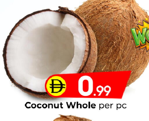 Coconut available at مبارك هايبرماركت الشارقة in الإمارات العربية المتحدة , الامارات - الشارقة / عجمان