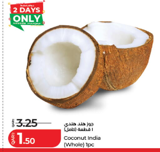 Coconut from India available at LuLu Hypermarket in Qatar - Doha