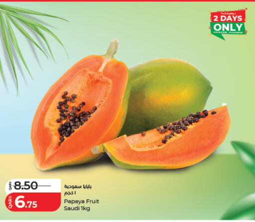 Papaya from Saudi Arabia available at لولو هايبرماركت in قطر - الخور