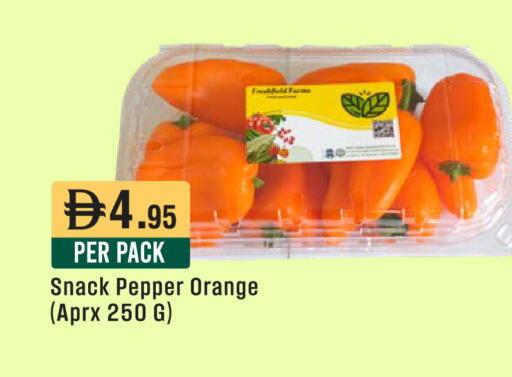 Orange Pepper available at ويست زون سوبرماركت in الإمارات العربية المتحدة , الامارات - أبو ظبي
