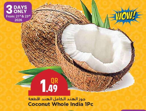 Coconut from India available at Marza Hypermarket in Qatar - Al Rayyan