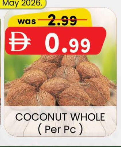 Coconut available at صفا هايبر in الإمارات العربية المتحدة , الامارات - ٱلْعَيْن‎
