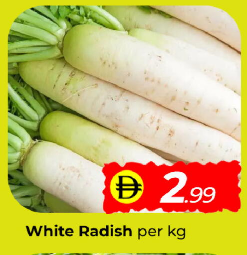 Radish available at مبارك هايبرماركت الشارقة in الإمارات العربية المتحدة , الامارات - الشارقة / عجمان