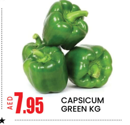 Mango Capsicum available at مانجو هايبرماركت in الإمارات العربية المتحدة , الامارات - دبي