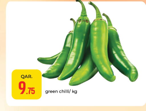 Green chilli available at Paris Hypermarket in Qatar - Umm Salal