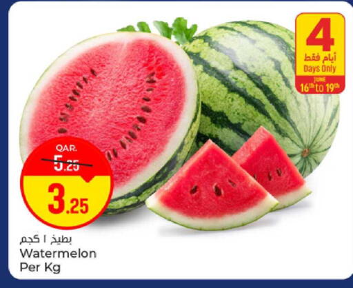 Watermelon available at Paris Hypermarket in Qatar - Al-Shahaniya