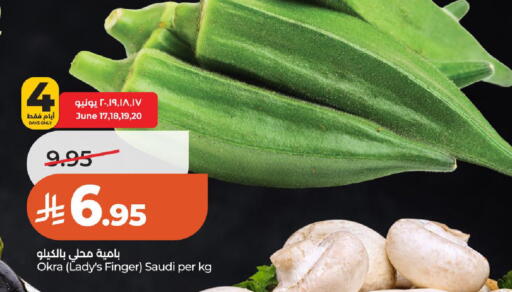 Okra from Saudi Arabia available at لولو هايبرماركت in مملكة العربية السعودية, السعودية, سعودية - عنيزة