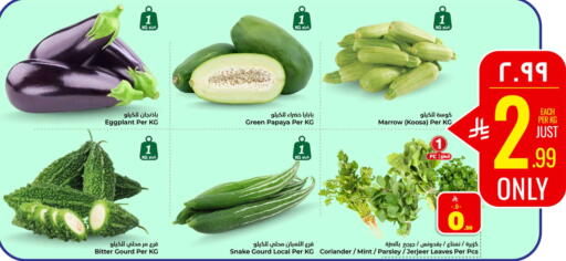 Papaya Eggplant Marrow Coriander Mint Parsley available at Hyper Al Wafa in KSA, Saudi Arabia, Saudi - Jeddah