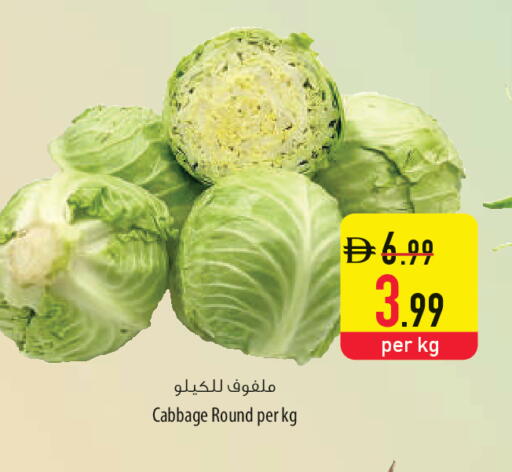Cabbage available at السفير ماركت in الإمارات العربية المتحدة , الامارات - أم القيوين‎