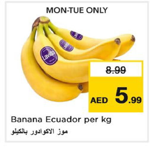 Banana from Ecuador available at Nesto Hypermarket in UAE - Dubai