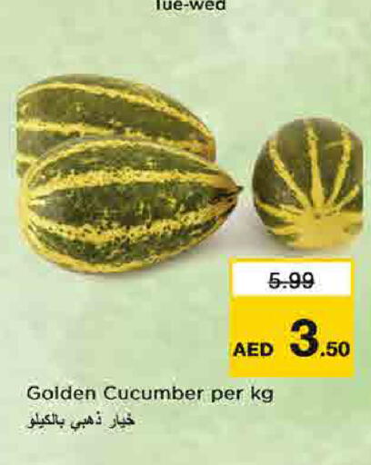 Cucumber available at نستو هايبرماركت in الإمارات العربية المتحدة , الامارات - الشارقة / عجمان