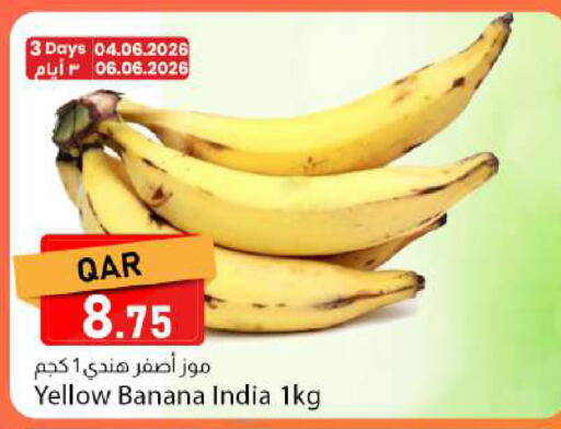 Banana from India available at Dana Market in Qatar - Al Rayyan