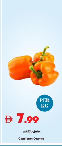 Orange Capsicum available at تروليز سوبرماركت in الإمارات العربية المتحدة , الامارات - دبي