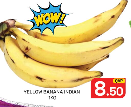 Banana from India available at Majlis Hypermarket in Qatar - Al Rayyan