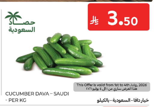 Cucumber from Saudi Arabia available at كارفور in مملكة العربية السعودية, السعودية, سعودية - المدينة المنورة