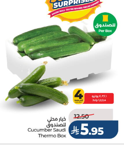 Cucumber from Saudi Arabia available at لولو هايبرماركت in مملكة العربية السعودية, السعودية, سعودية - ينبع