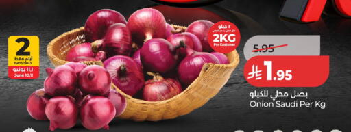 Onion from Saudi Arabia available at لولو هايبرماركت in مملكة العربية السعودية, السعودية, سعودية - الخرج