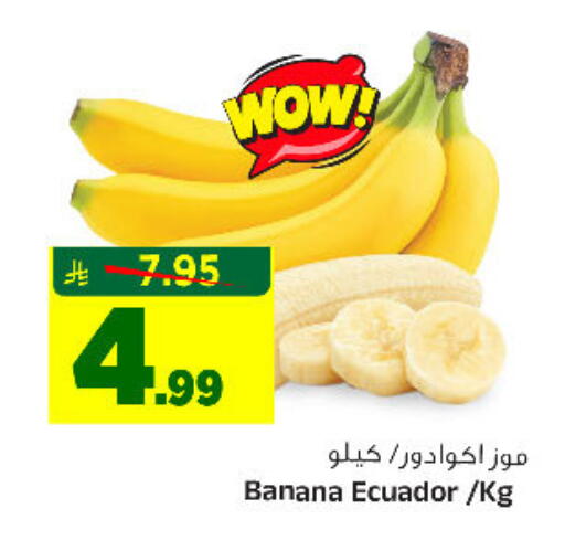 Banana from Ecuador available at Al Madina Hypermarket in KSA, Saudi Arabia, Saudi - Riyadh