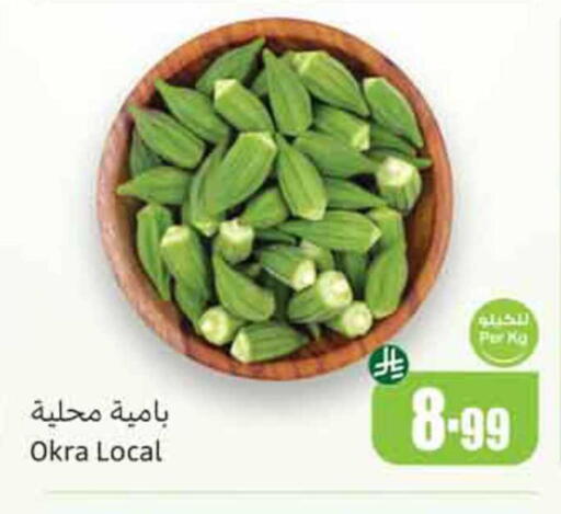Okra available at أسواق عبد الله العثيم in مملكة العربية السعودية, السعودية, سعودية - المدينة المنورة