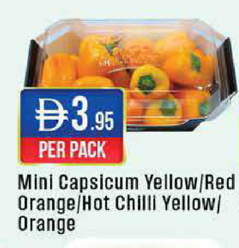Orange Capsicum Chilli available at ويست زون سوبرماركت in الإمارات العربية المتحدة , الامارات - أبو ظبي