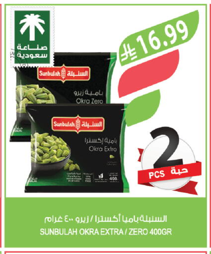 Okra available at المزرعة in مملكة العربية السعودية, السعودية, سعودية - تبوك