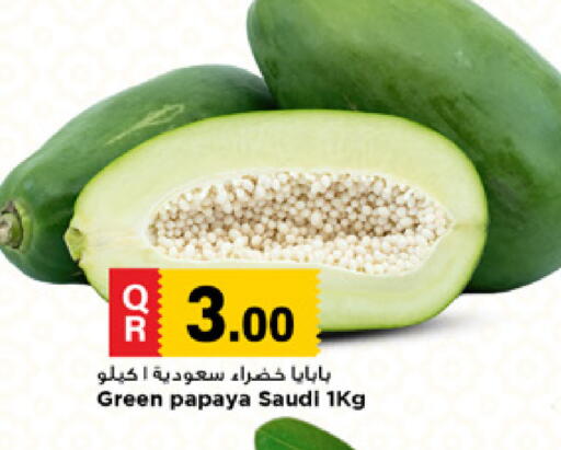 Papaya from Saudi Arabia available at Marza Hypermarket in Qatar - Doha