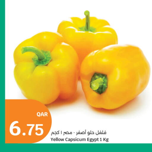 Yellow Capsicum from Egypt available at City Hypermarket in Qatar - Al Rayyan