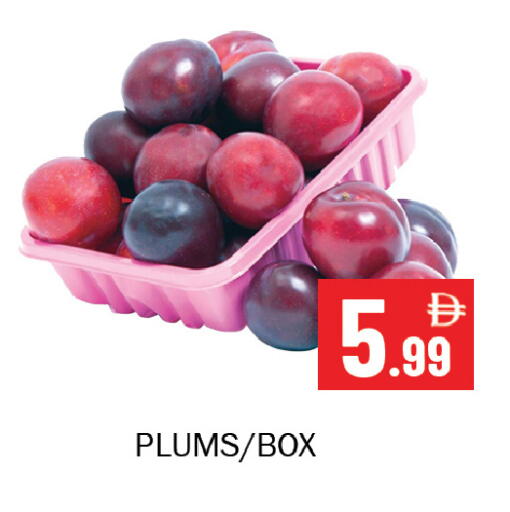 Plums available at سوق المبارك هايبرماركت in الإمارات العربية المتحدة , الامارات - الشارقة / عجمان