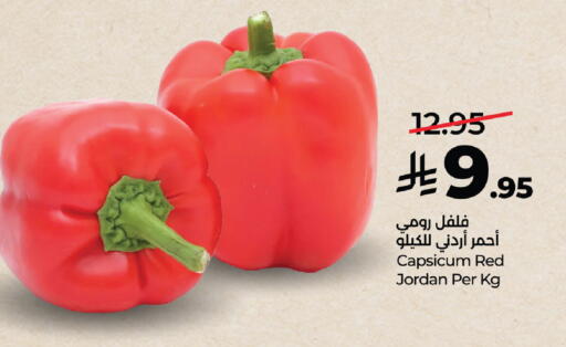 Capsicum from Jordan available at LULU Hypermarket in KSA, Saudi Arabia, Saudi - Mecca