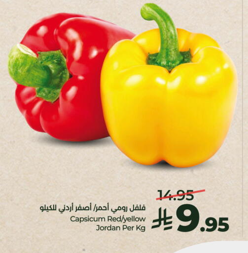 Capsicum from Jordan available at LULU Hypermarket in KSA, Saudi Arabia, Saudi - Unayzah