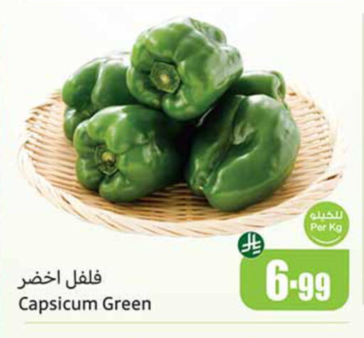 Capsicum available at Othaim Markets in KSA, Saudi Arabia, Saudi - Al-Kharj