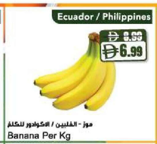 Banana from Ecuador Philippines available at المايا سوبرماركت in الإمارات العربية المتحدة , الامارات - دبي