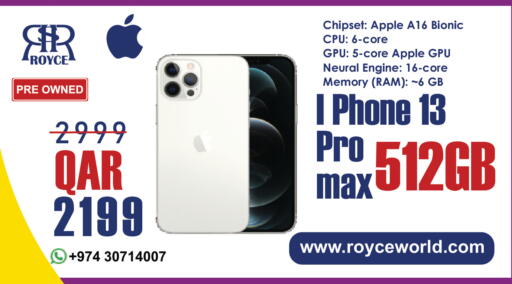 Apple available at رويس العالمية للتجارة والخدمات in قطر - الشحانية