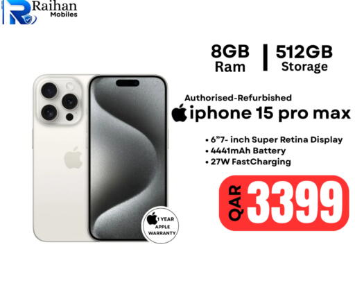 Apple available at Al Raihan Mobile in قطر - الشمال