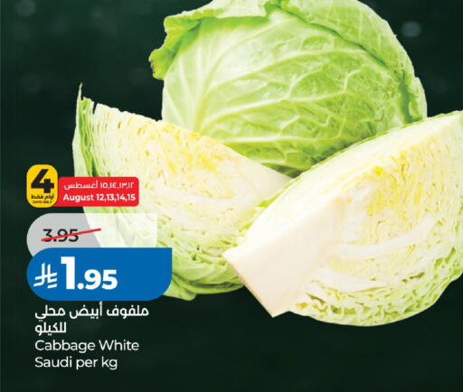 Cabbage from Saudi Arabia available at لولو هايبرماركت in مملكة العربية السعودية, السعودية, سعودية - الرياض