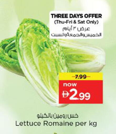 Lettuce available at نستو هايبرماركت in الإمارات العربية المتحدة , الامارات - دبي