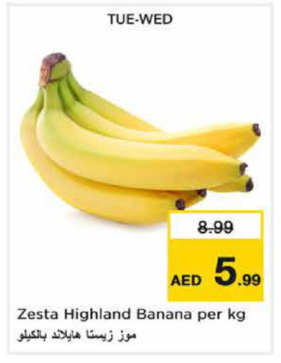Banana available at نستو هايبرماركت in الإمارات العربية المتحدة , الامارات - دبي