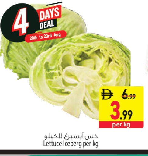 Lettuce available at السفير ماركت in الإمارات العربية المتحدة , الامارات - أبو ظبي