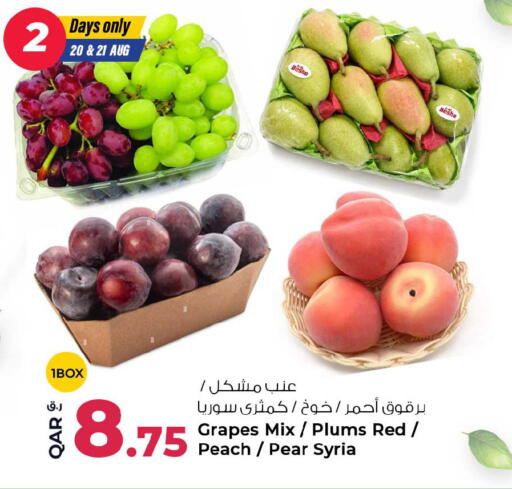 Grapes Plums Peach Pear from Syria available at روابي هايبرماركت in قطر - الشمال