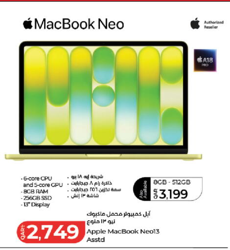 Apple available at LuLu Hypermarket in Qatar - Al-Shahaniya