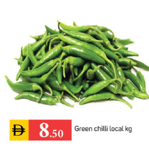 Green chilli available at سوق طلال in الإمارات العربية المتحدة , الامارات - دبي