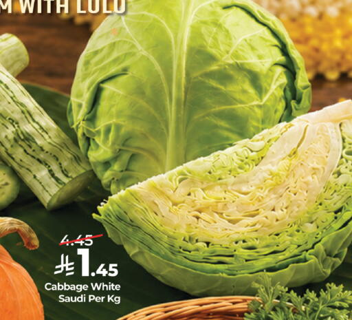 Cabbage from Saudi Arabia available at لولو هايبرماركت in مملكة العربية السعودية, السعودية, سعودية - القطيف‎