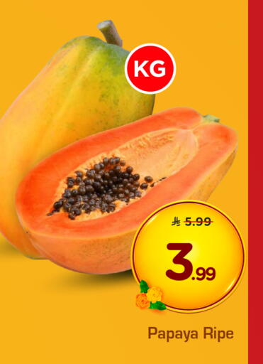 Papaya available at Hyper Al Wafa in KSA, Saudi Arabia, Saudi - Ta'if