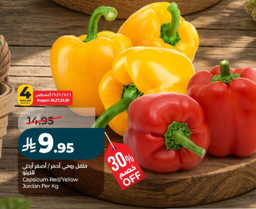Capsicum from Jordan available at لولو هايبرماركت in مملكة العربية السعودية, السعودية, سعودية - الجبيل‎