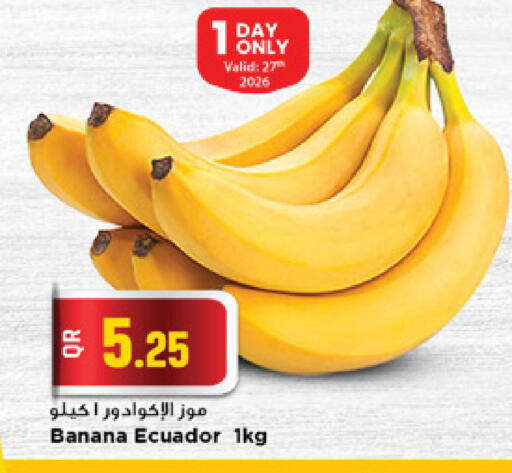 Banana from Ecuador available at مرزا هايبرماركت in قطر - الوكرة