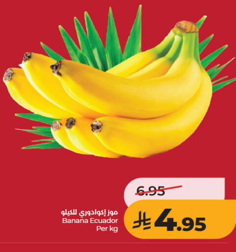Banana from Ecuador available at لولو هايبرماركت in مملكة العربية السعودية, السعودية, سعودية - الرياض