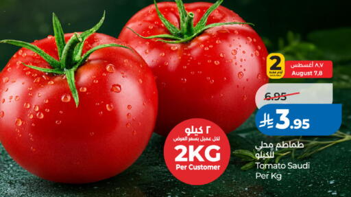 Tomato from Saudi Arabia available at لولو هايبرماركت in مملكة العربية السعودية, السعودية, سعودية - جدة